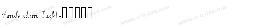 Amsterdam Light字体转换